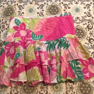 Lilly Pulitzer Tiered Skirt EUC 6